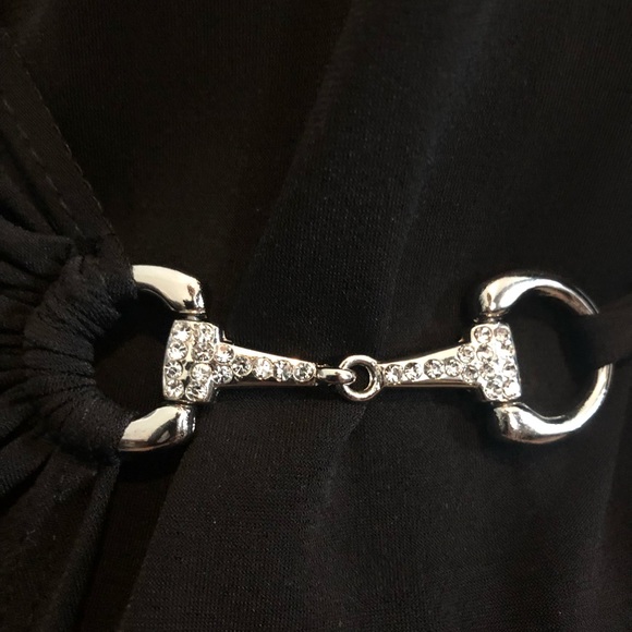 Cache Black wrap tunic top - Picture 3 of 4